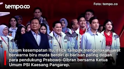 Erick Thohir Ungkap Alasannya Dukung Prabowo-Gibran