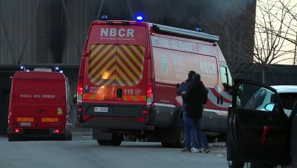 Cavenago, incendio alla Planet Farms: le fiamme divorano il capannone