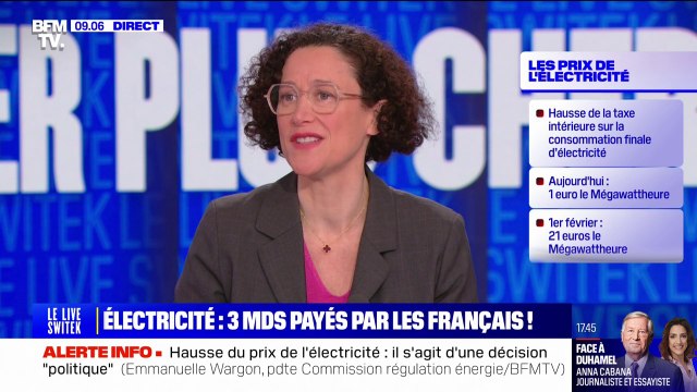 Hausse des prix de l'électricité: Emmanuelle Wargon évoque une décision politique