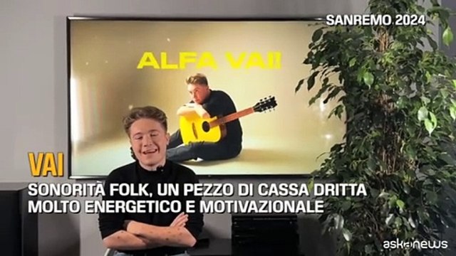 Sanremo, Alfa: Da ligure ? un sogno che si realizza e un onore