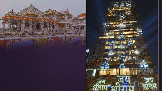 Mukesh Ambani యాంటీలియా అంతటా Jai Shree Ram | Ayodhya Ram Mandir | Telugu Oneindia