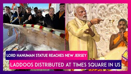 Ram Mandir Inauguration: 25-Feet Statue Of Lord Hanuman Reaches New Jersey Ahead Of Grand Ceremony