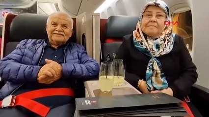 THY uçağında Gezeravcı ailesini gururlandıran anons