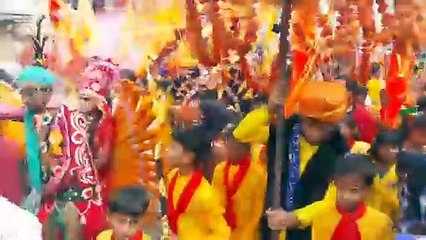 जय श्रीराम के जयकारे के संग रायपुर में निकली शोभायात्रा