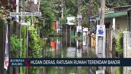 Hujan Deras, Ratusan Rumah Terendam Banjir