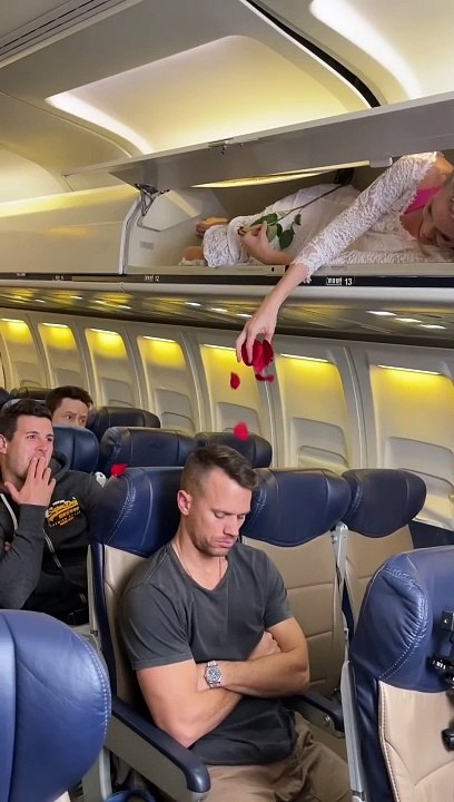 Bride gets aggressive on Airplane