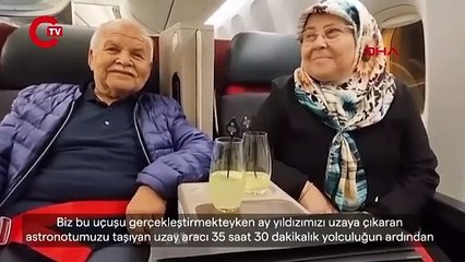 THY uçağında Gezeravcı ailesini gururlandıran anons