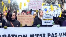 A Parigi sfilano in migliaia contro la legge sull'immigrazione