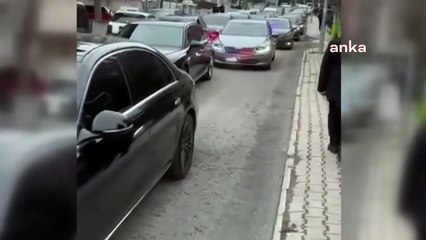 ABB adayı Turgut Altınok'a çakarlı, sirenli seçim konvoyu