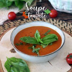 Soupe de tomates et basilic