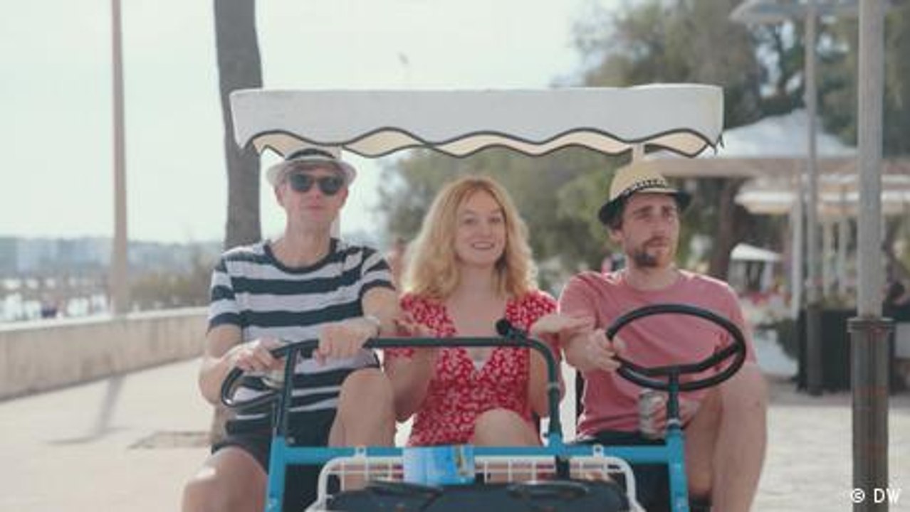 What does the average German do on vacation?