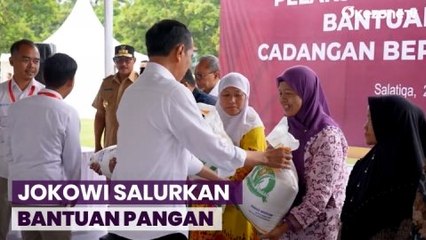 Berkunjung ke Salatiga, Jokowi Salurkan Bantuan Pangan