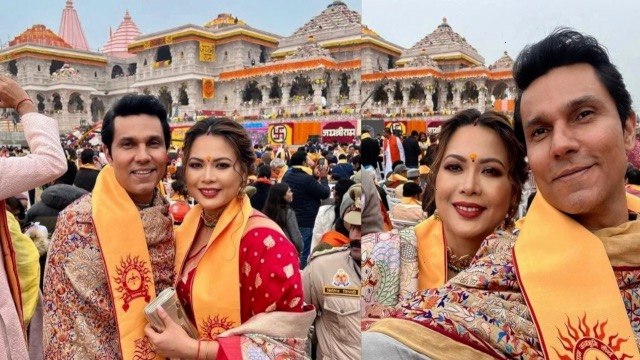 Ram Mandir Pran Pratishtha: Randeep Hooda Wife Lin Laishram Ram Mandir Inside Pose देते Viral...|