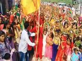 जगह-जगह पर निकाली कलश व भगवान राम की शोभायात्रा-video
