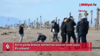 Antalya'da sahilde 6 günde 8'inci ceset bulundu