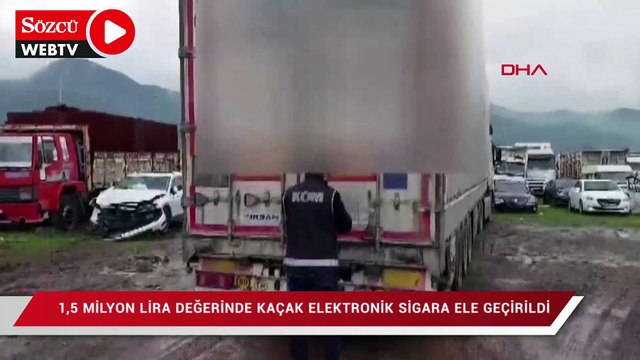 1,5 milyon değerinde kaçak elektronik sigara ele geçirildi