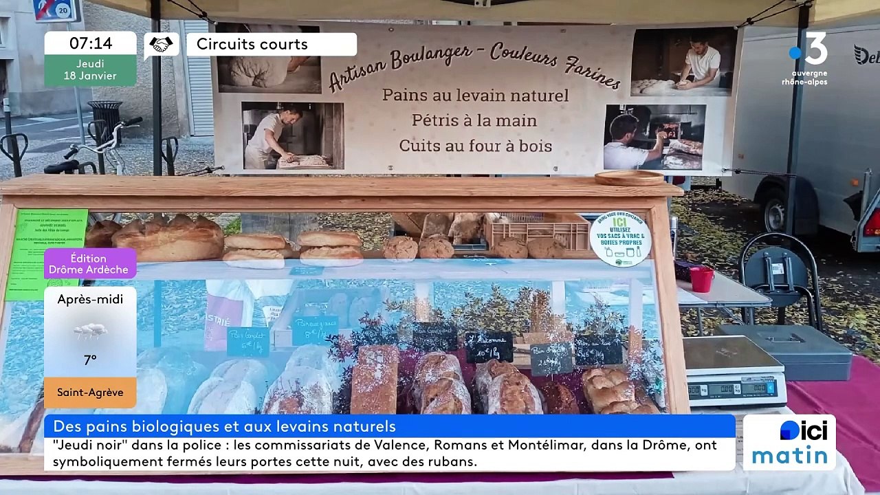 À Étables, "Couleurs Farines", des pains aux levains naturels, pétris à la main et cuits au four à bois