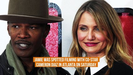 Jamie Foxx returns to set for the first time since health scare