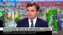 Sophie Binet (CGT) refuse de parler à CNews