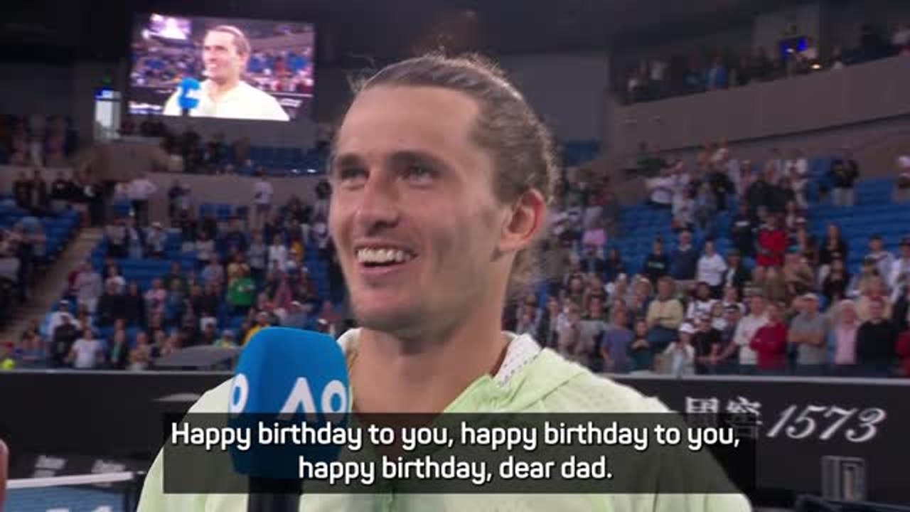 Zverev sings after forgetting father's birthday