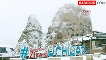 Kapadokya'ya İlk Kar Yağdı