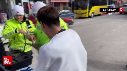 Aksaray'da polisten kaçarken kaza yaptı, kaza yerinden de kaçtı