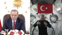 Cumhurbaşkanı Erdoğan, ilk Türk astronot Alper Gezeravcı ile görüştü