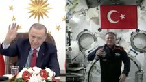 Erdoğan, Alper Gezeravcı'yla canlı yayında konuştu