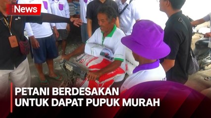 Beli Pupuk Bersubsidi, Petani Rela Berdesakan di Bojonegoro