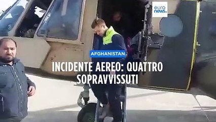 Afghanistan: sopravvivono in quattro alla schianto dell'aereo