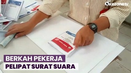 Berkah Pekerja Pelipat Surat Suara, Kantongi Honor Hingga Jutaan Rupiah