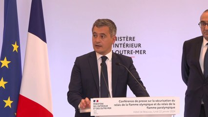 Jeux de Paris 2024: "45.000 personnes seront mobilisées au ministère de l'Intérieur" assure Gérald Darmanin