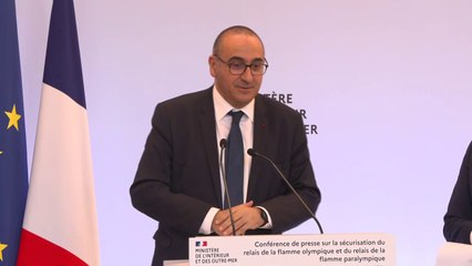 Laurent Nuñez annonce que "1.600 policiers et gendarmes seront mobilisés" pour le relais de la flamme olympique en Île-de-France