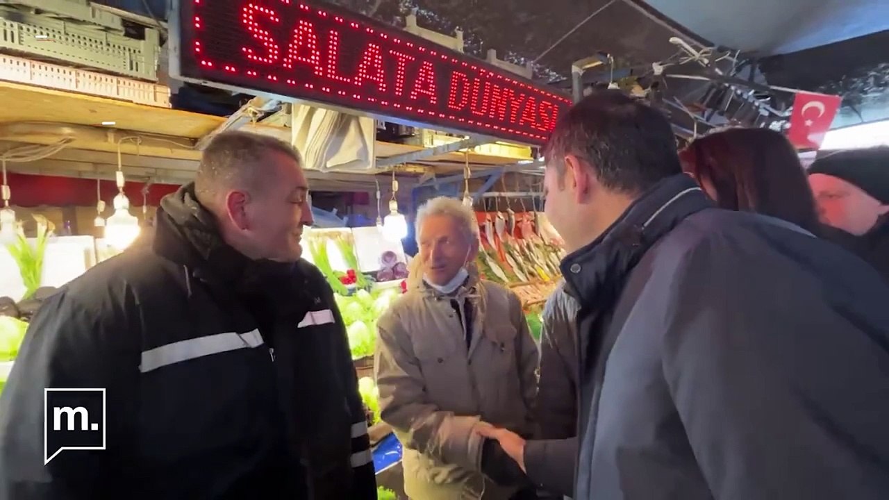 Cumhur İttifakı'nın İBB adayı Murat Kurum'a Beşiktaş'ta yoğun ilgi