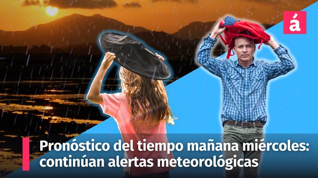 Pronóstico del tiempo de mañana miércoles en RD: continúan alertas meteorológicas debido a un sistema frontal
