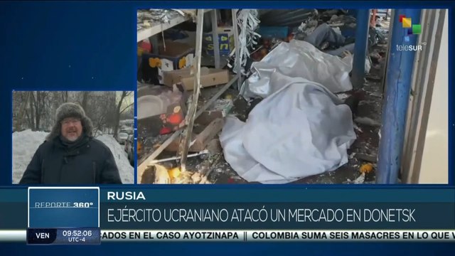 Ejército ucraniano ataca mercado en Donetsk y deja decenas de heridos