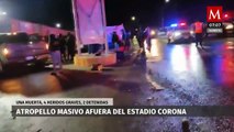 Atropello masivo contra aficionados de Monterrey tras el partido ante Santos deja un muerto