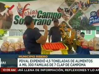 Sucre | Distribuyen 4.5 toneladas de alimentos a más de 1.300 familias en el mcpio. Ribero