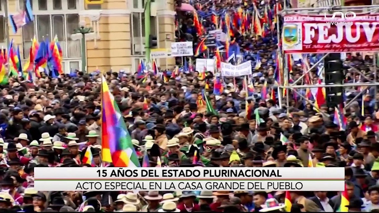 Mensaje de Luis Arce sobre la economía en el día del Estado Plurinacional