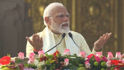रामलला  प्राण-प्रतिष्‍ठा PM मोदी ने मंदिर परिसर से देश को संबोधित किया कहा प्रभु राम अयोध्या आ गए हैं