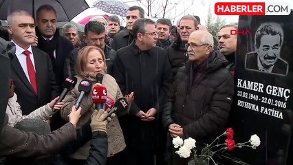 CHP Genel Başkanı Özgür Özel, Kamer Genç'in ölüm yıl dönümü anma törenine katıldı