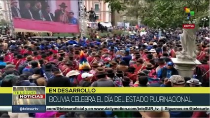 Bolivianos festejan 15 aniversario de la fundación del Estado Plurinacional