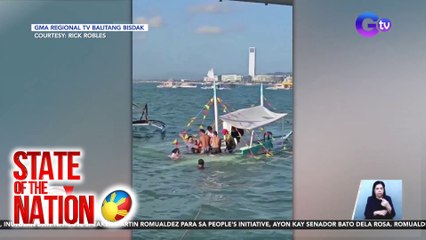 Bangkang kasali sa fluvial procession, lumubog | SONA