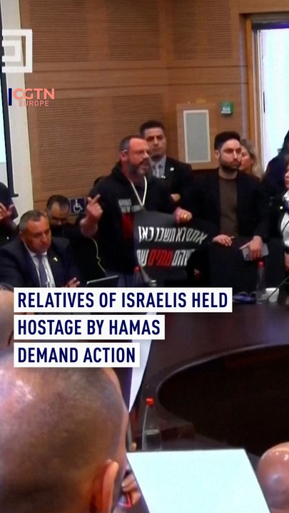 Relatives of Israelis being held hostage by Ham...