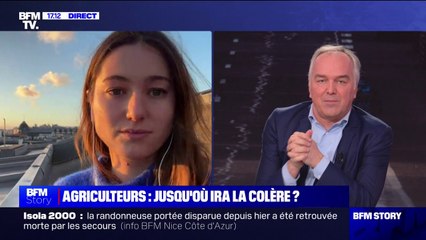 La militante écologiste Camille Étienne note un "deux poids, deux mesures" dans la répression des actions des agriculteurs et celles des activistes écologistes