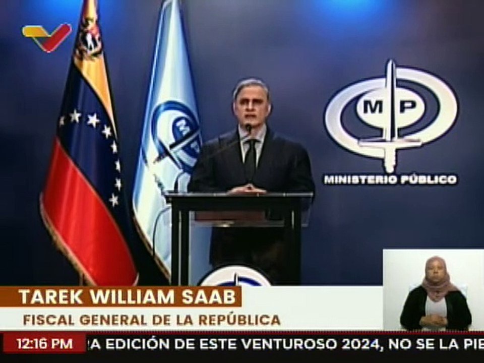 Fiscal Tarek William Saab: Grupos coordinan atentar contra el diálogo y la estabilidad democrática del país