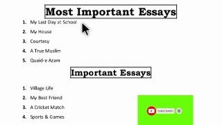 10th class english important essay 2024 | class 10 important essay 2024 | 10 class essay 2024