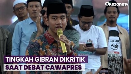 Gibran Tanggapi Santai usai Tingkahnya Dikritik saat Debat Cawapres
