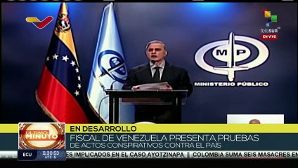 Fiscal de Venezuela informa sobre cinco conspiraciones de la oposición develadas