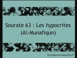 Sourate 63 : Les hypocrites (Al-Munafiqun)